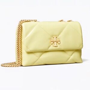 Tory Burch Small Kira Diamond Quilt Shoulder Bag - Frozen Zest